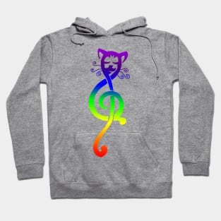 Musicat in Technicolor Hoodie